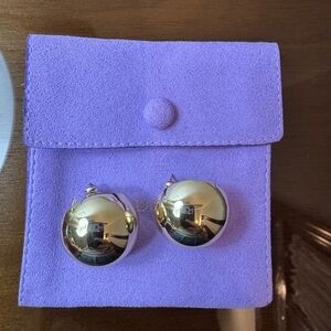 Melinda Maria Gold Sphere Earrings